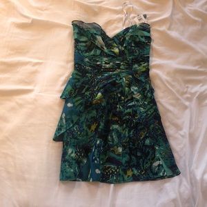 Blue-Green Cocktail Dress